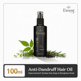 Evren Anti-Dandruff Hair Oil bottle with argan oil and vitamin E — pre-wash dandruff treatment