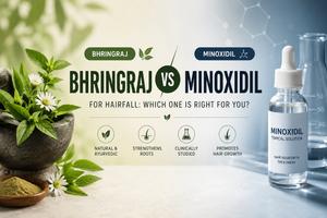 Bhringraj vs. Minoxidil for Hair Fall: Which One Actually Works? (2026 Guide)
