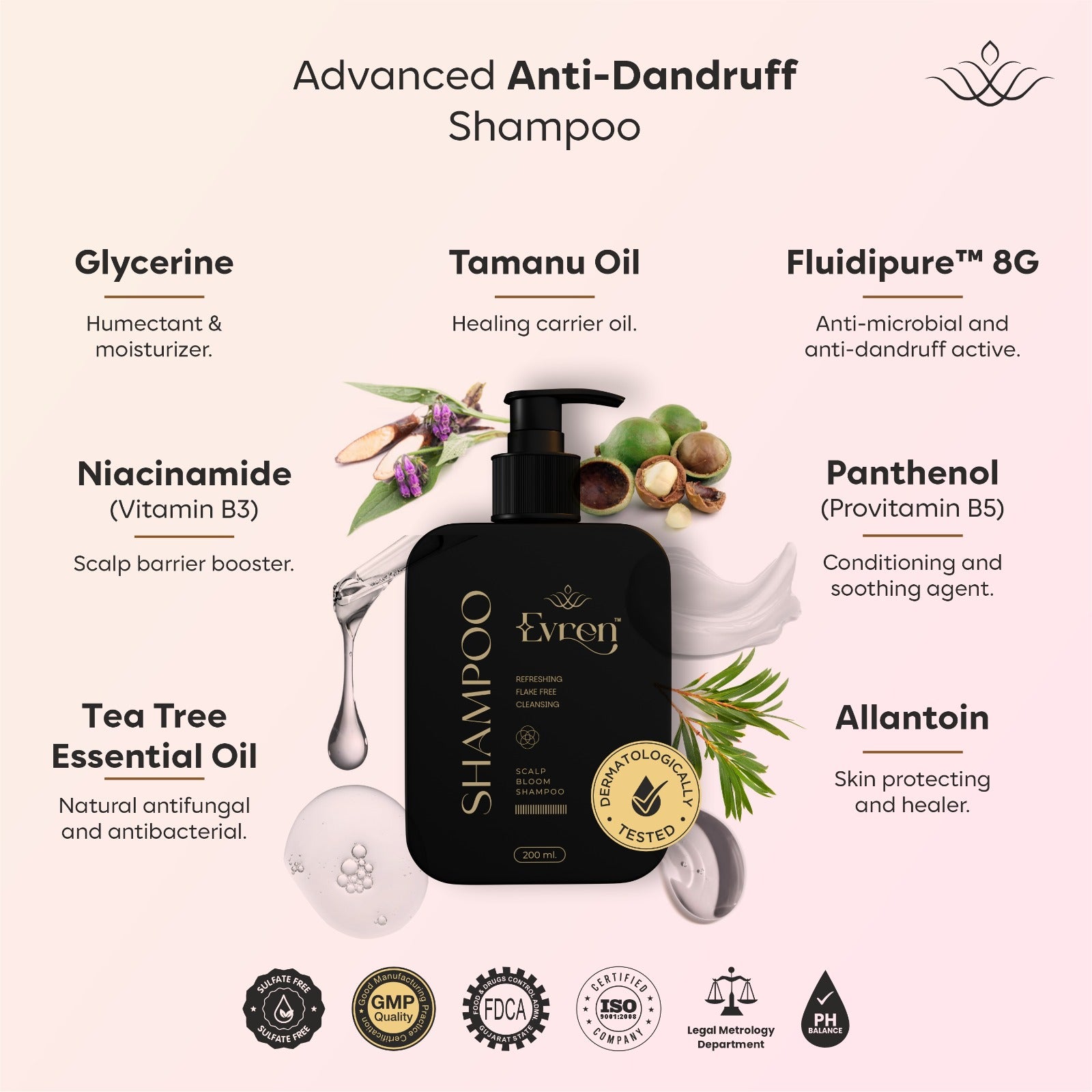 Advanced anti dandruff shampoo all ingredient list