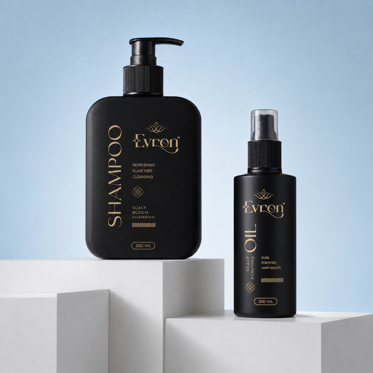 Evren Anti-Dandruff Shampoo and Oil Combo pack — dandruff control duo