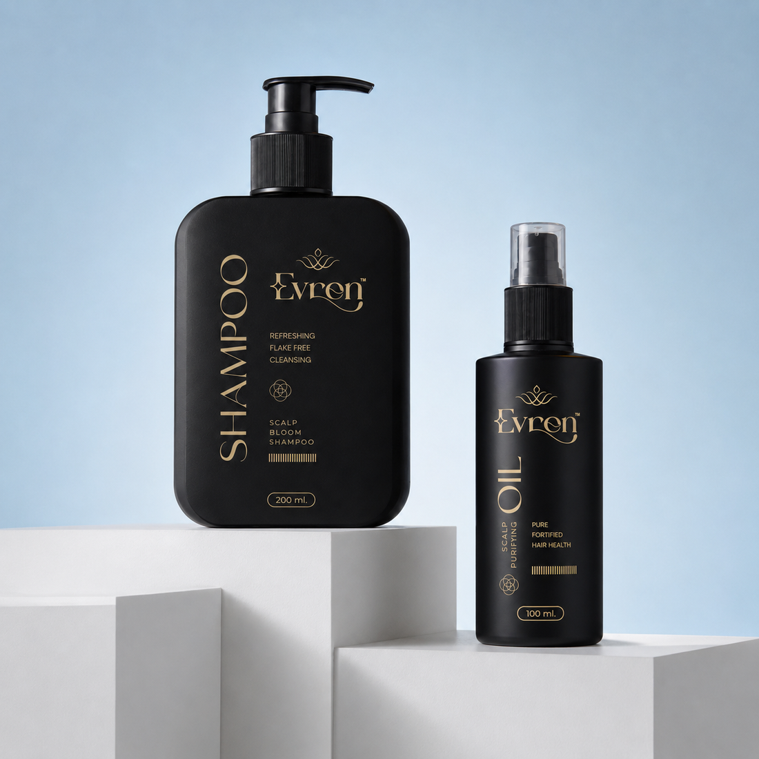 Evren Anti-Dandruff Shampoo and Oil Combo pack — dandruff control duo