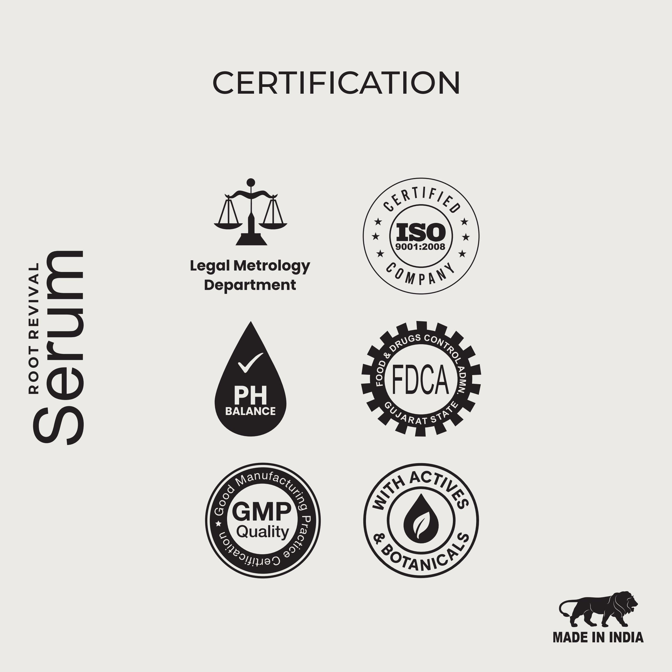 Evren Anti-Hairfall Hair Serum Certification